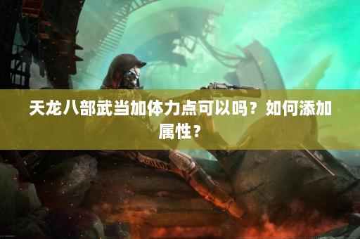 天龙八部武当加体力点可以吗？如何添加属性？  第4张