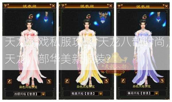 天龙游戏私服攻略:天龙八部时尚，天龙八部华美新服装？  第2张