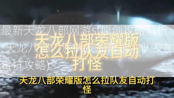 最新天龙八部网游sf原创攻略解析:天龙八部门派队友加毒抗，队友加毒抗攻略)  第2张