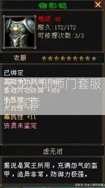 天龙八部师门套服护肩套  第2张