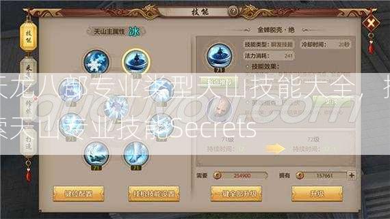 天龙八部专业类型天山技能大全，探索天山专业技能Secrets  第2张