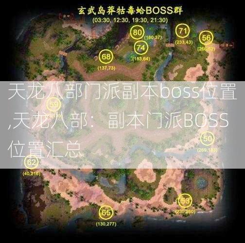 天龙八部门派副本boss位置,天龙八部：副本门派BOSS位置汇总  第2张