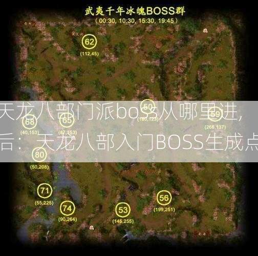 天龙八部门派boss从哪里进,后：天龙八部入门BOSS生成点  第2张