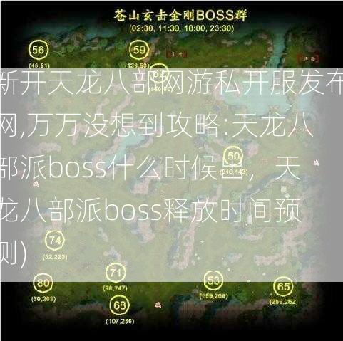 新开天龙八部网游私开服发布网,万万没想到攻略:天龙八部派boss什么时候出，天龙八部派boss释放时间预测)