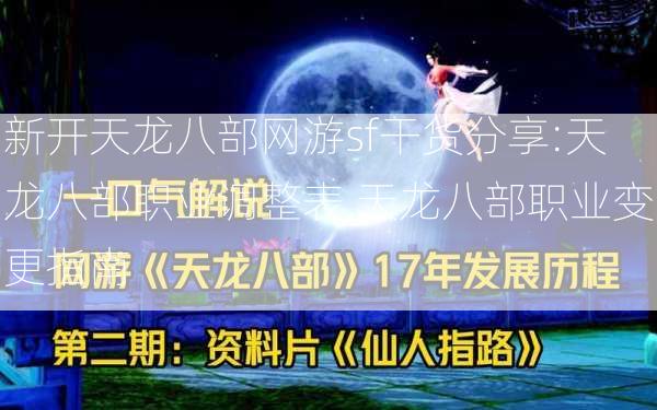 新开天龙八部网游sf干货分享:天龙八部职业调整表,天龙八部职业变更指南  第2张