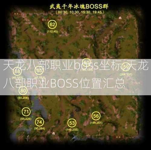 天龙八部职业boss坐标,天龙八部职业BOSS位置汇总  第2张