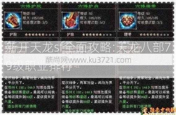 新开天龙sf全面攻略:天龙八部79级职业排行  第1张