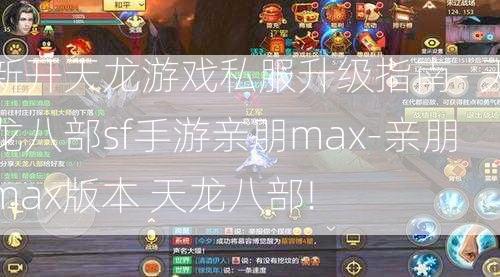 新开天龙游戏私服升级指南- 天龙八部sf手游亲朋max-亲朋max版本 天龙八部!  第2张