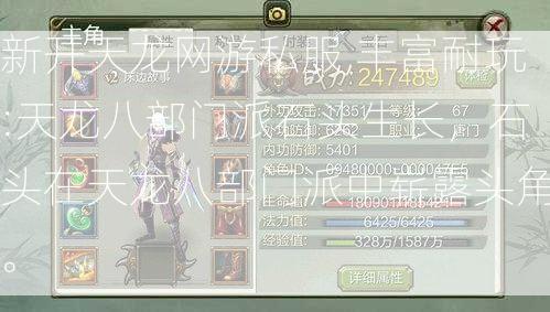 新开天龙网游私服,丰富耐玩:天龙八部门派石头生长，石头在天龙八部门派中崭露头角。 - 酷尚网