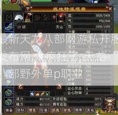 最新天龙八部网游私开服发布网,太疯狂了:天龙八部野外单p职业