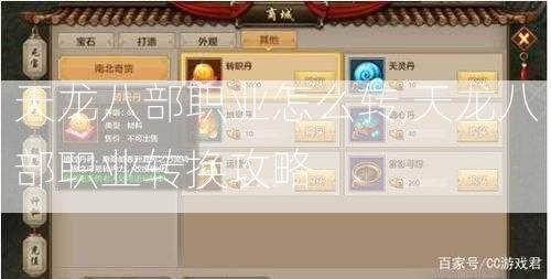 天龙八部职业怎么转,天龙八部职业转换攻略 