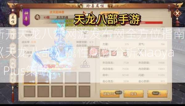 新开天龙八部网游发布网全方位指南 -《天龙八部》属性属性分析Xiaoyao Plus策略  第2张