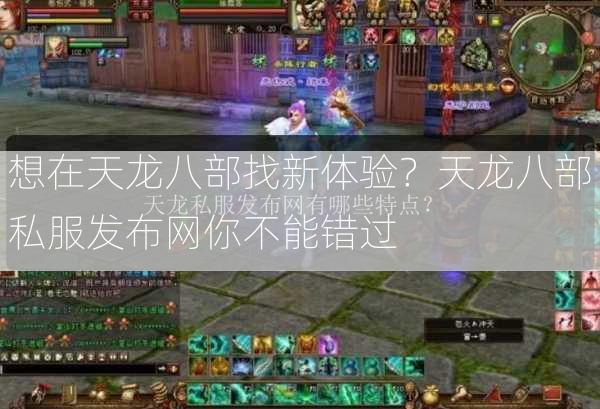 想在天龙八部找新体验？天龙八部私服发布网你不能错过  第1张