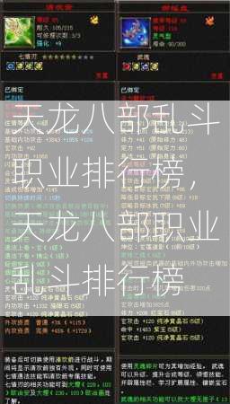 天龙八部乱斗职业排行榜，天龙八部职业乱斗排行榜  第2张