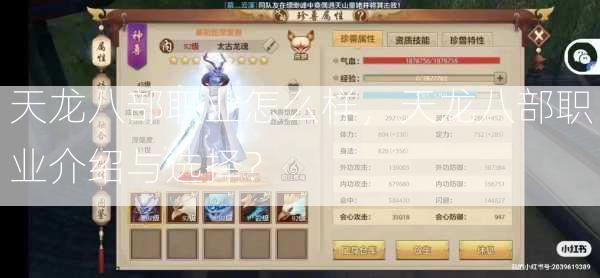 天龙八部职业怎么样，天龙八部职业介绍与选择？  第1张