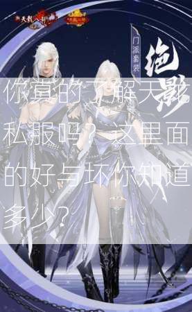 你真的了解天龙私服吗？这里面的好与坏你知道多少？  第3张