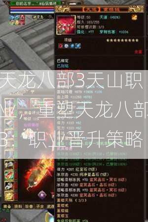 天龙八部3天山职业，重塑天龙八部3：职业晋升策略  第3张