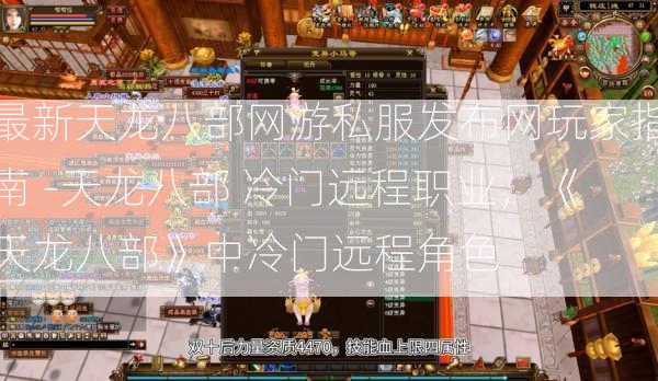最新天龙八部网游私服发布网玩家指南 -天龙八部 冷门远程职业，《天龙八部》中冷门远程角色  第3张