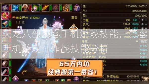天龙八部慕容手机游戏技能，慕容手机游戏：作战技能分析  第1张