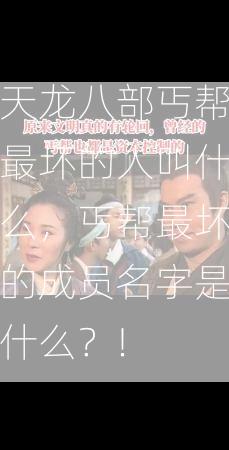 天龙八部丐帮最坏的人叫什么，丐帮最坏的成员名字是什么？!  第1张