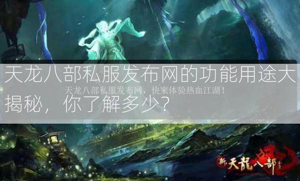 天龙八部私服发布网的功能用途大揭秘，你了解多少？  第3张