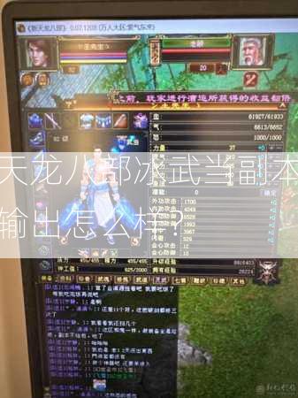 天龙八部冰武当副本输出怎么样？  第3张
