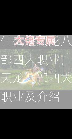 什么是天龙八部四大职业，天龙八部四大职业及介绍  第2张
