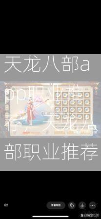 天龙八部app职业推荐，天龙八部职业推荐  第1张