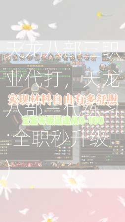 天龙八部三职业代打，天龙八部三代练习:全职秒升级)  第2张