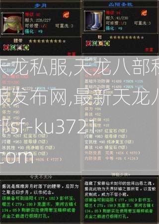 天龙私服,天龙八部私服发布网,最新天龙八部sf-ku3721.com  第4张