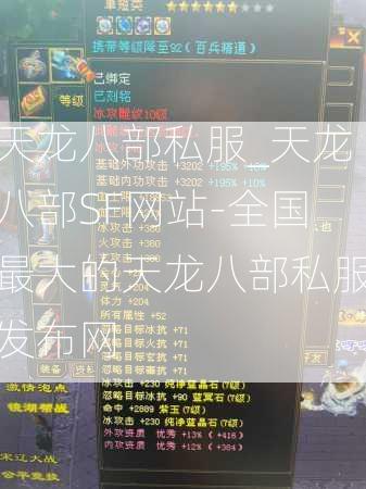 天龙八部私服_天龙八部SF网站-全国最大的天龙八部私服发布网