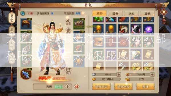 天龙八部私服精选-推出天龙八部私服发布网与天龙私服攻略  第2张