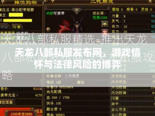 天龙八部私服精选-推出天龙八部私服发布网与天龙私服攻略